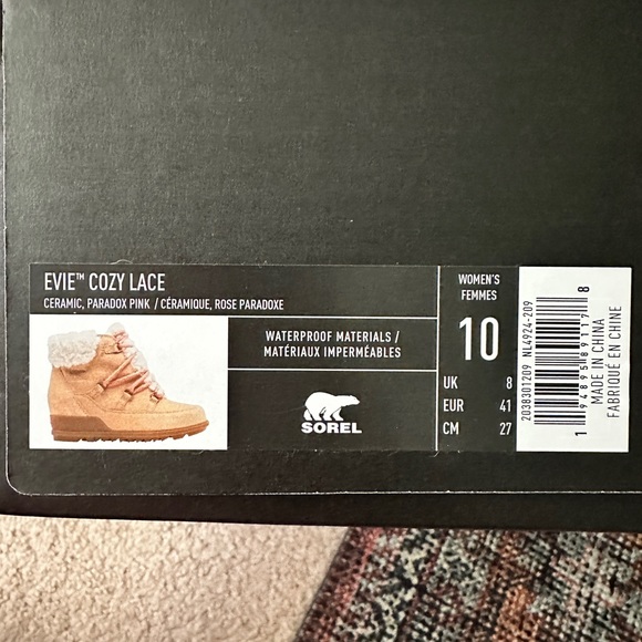 BNWT Sorel Evie Cozy Lace Bootie - Picture 3 of 10